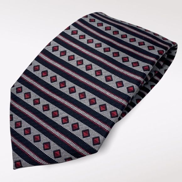 Alexander JULIAN | Diamond and Stripes Tie - Picture 1 of 4